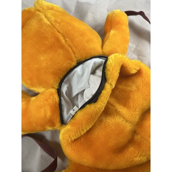 Garfield Cat Plush Backpack Adjustable Straps Zipper Pouch 15 x 18 - Picture 4 of 5